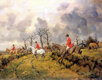 古典的 Painting - 馬に乗って狩人を走らせる